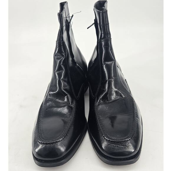 Florsheim Essex Moc Toe Zipper Boot Black Shiny Leather Sz 11.5 D NEW main image 7